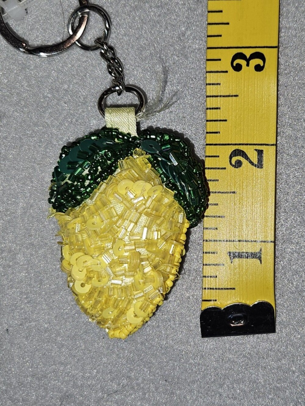 NWT Viral Beaded Lemon Shoulder Bag & Matching Lemon Charm - Cottagecore Trendy - Picture 15 of 16